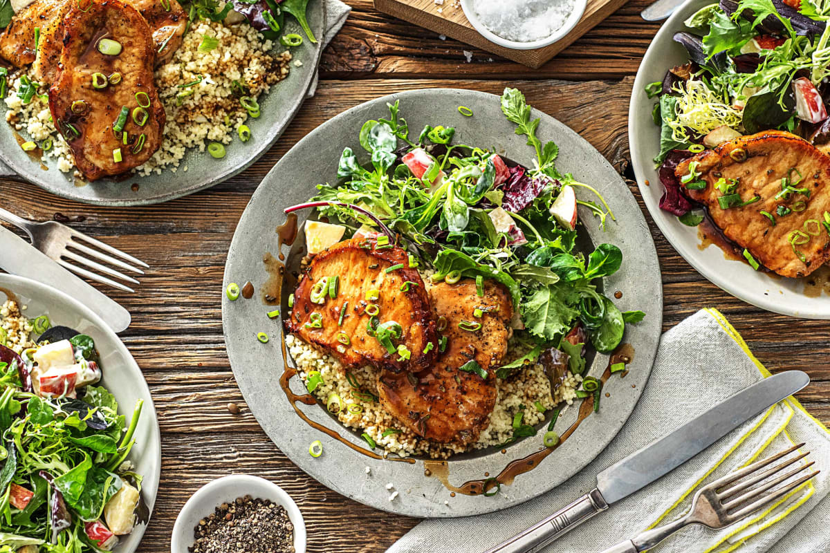 Maple and Rosemary-Glazed Pork Cutlets