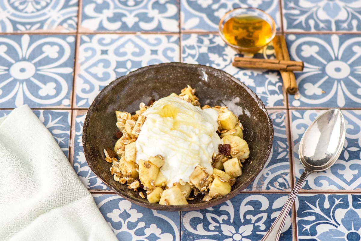 Crumble de pomme au muesli