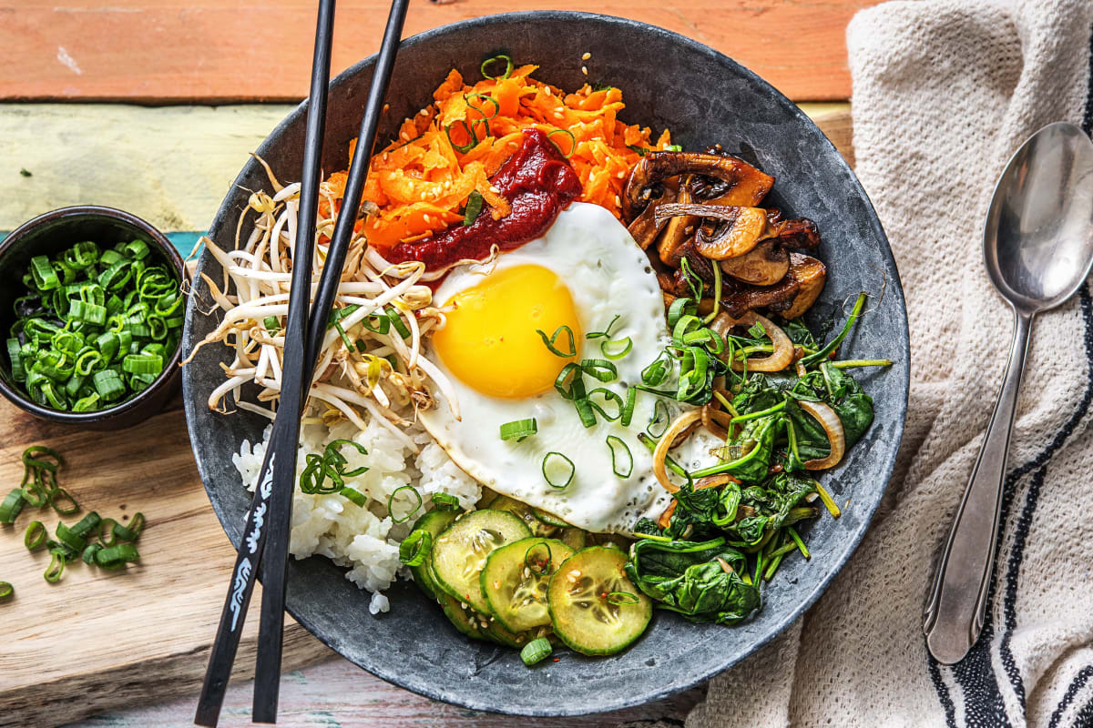 Hello Bibimbap! Koreanische Gemüsebowl