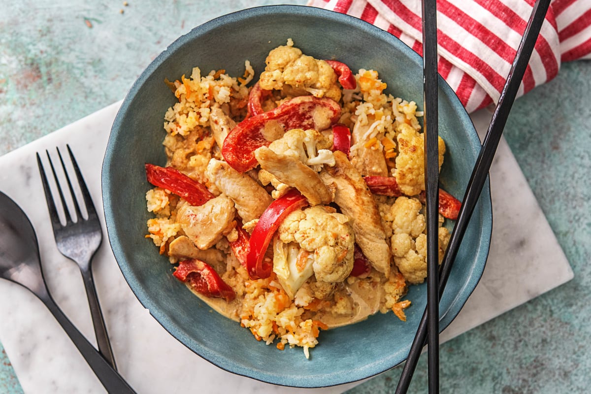 Scharfes Hähnchen-Kokos-Curry