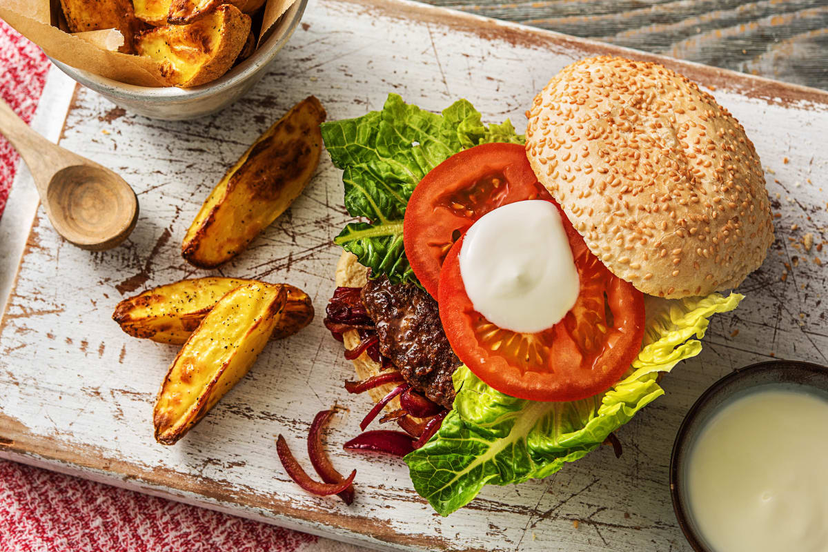 Marokkanischer Rindfleischburger