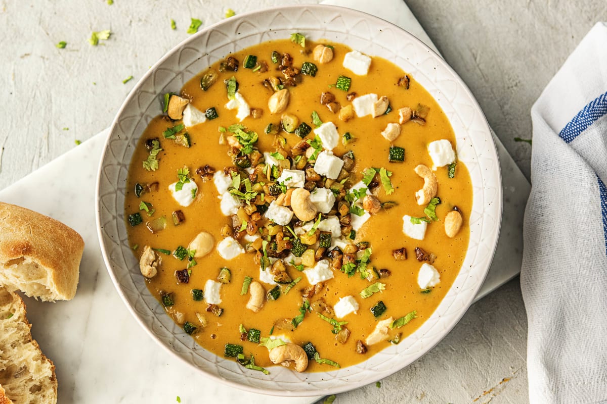 Soupe de pommes de terre à la feta à la péruvienne