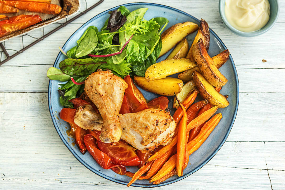 Pilons de poulet piri-piri à l’aïoli