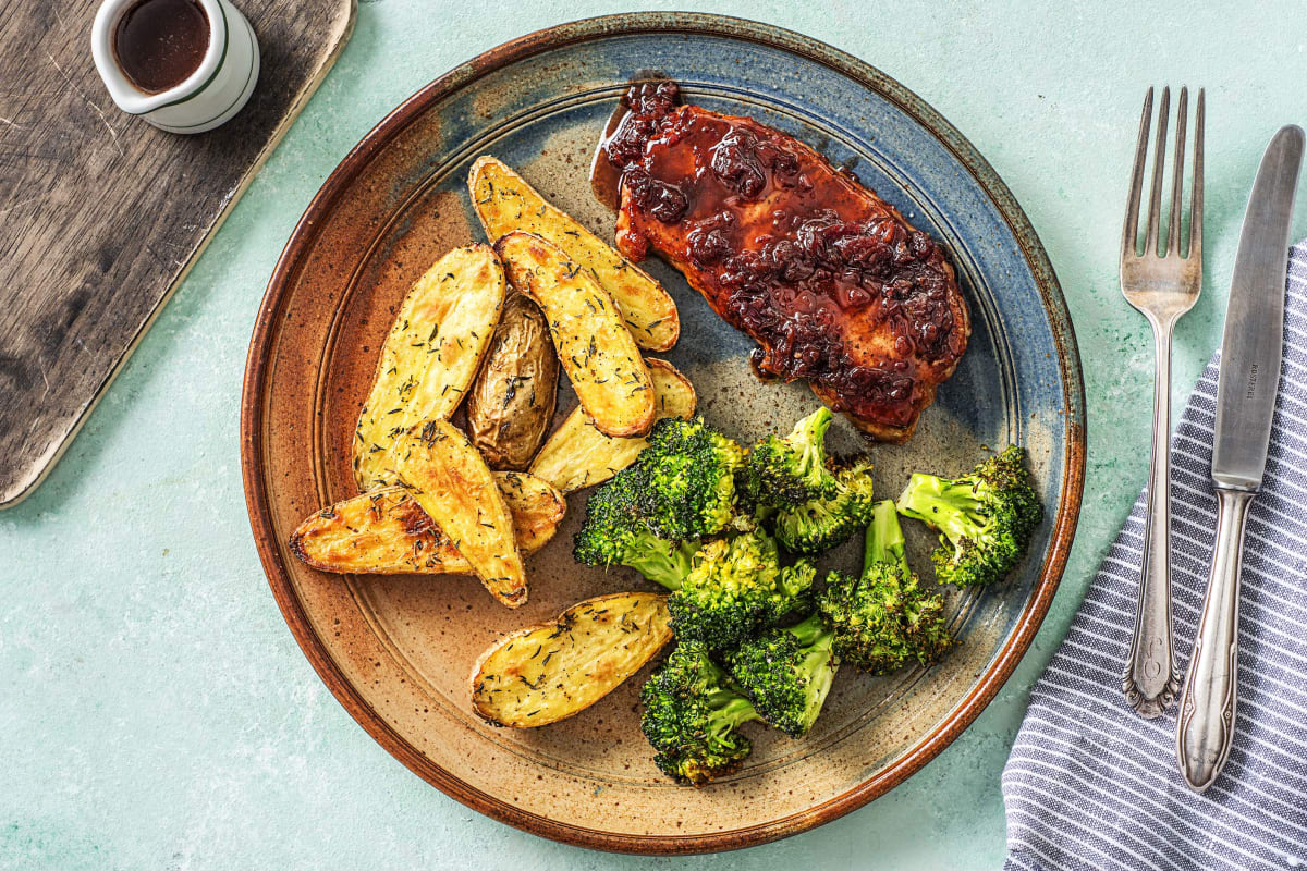 Cherry Balsamic Pork Chops