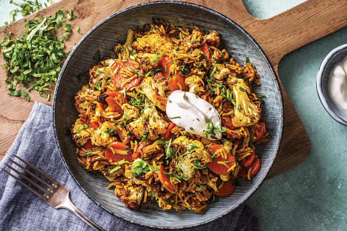 Roast Cauliflower Biryani