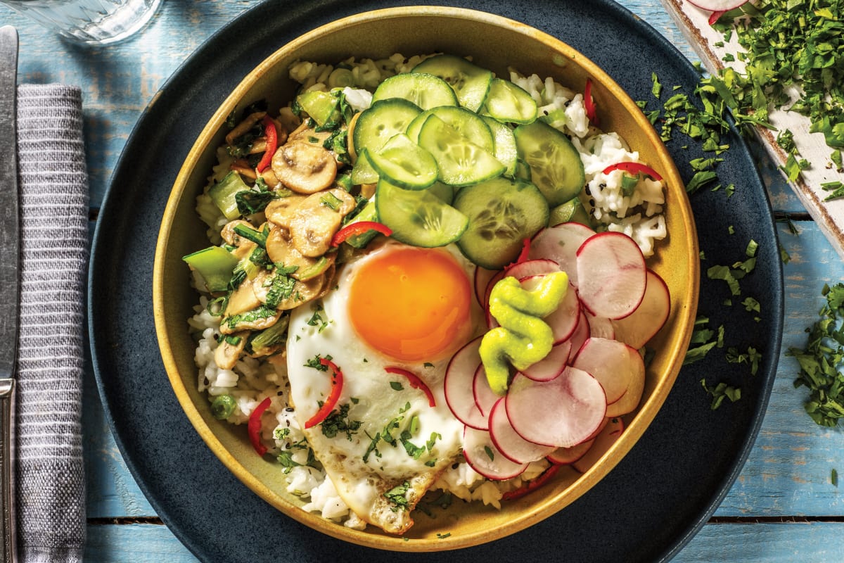 Japanese Miso Mushroom Bowl