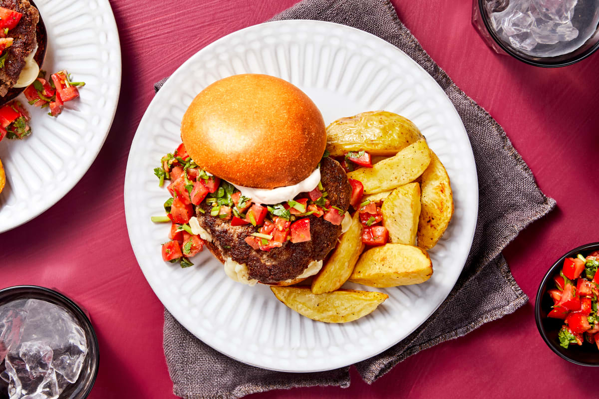 Tex-Mex Cheese-Stuffed Burgers