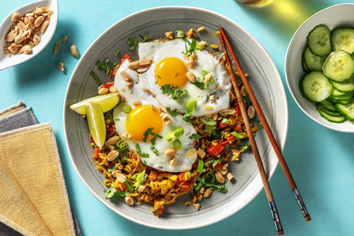 Nasi goreng met spiegelei