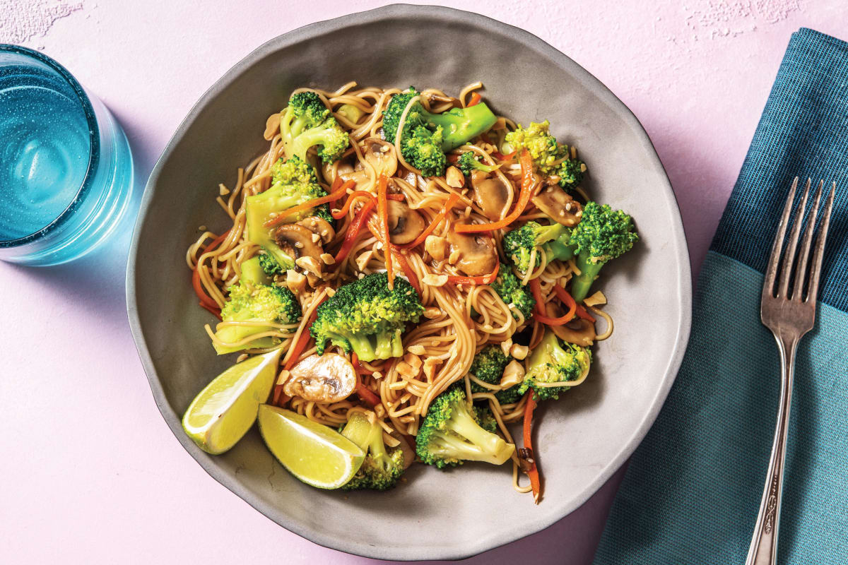 Teriyaki Mushroom Noodle Stir-Fry