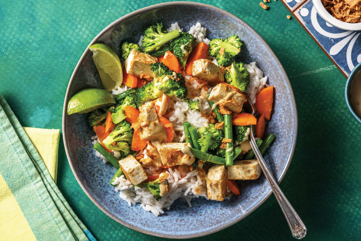 Tofu Rice & Veggie Bowl