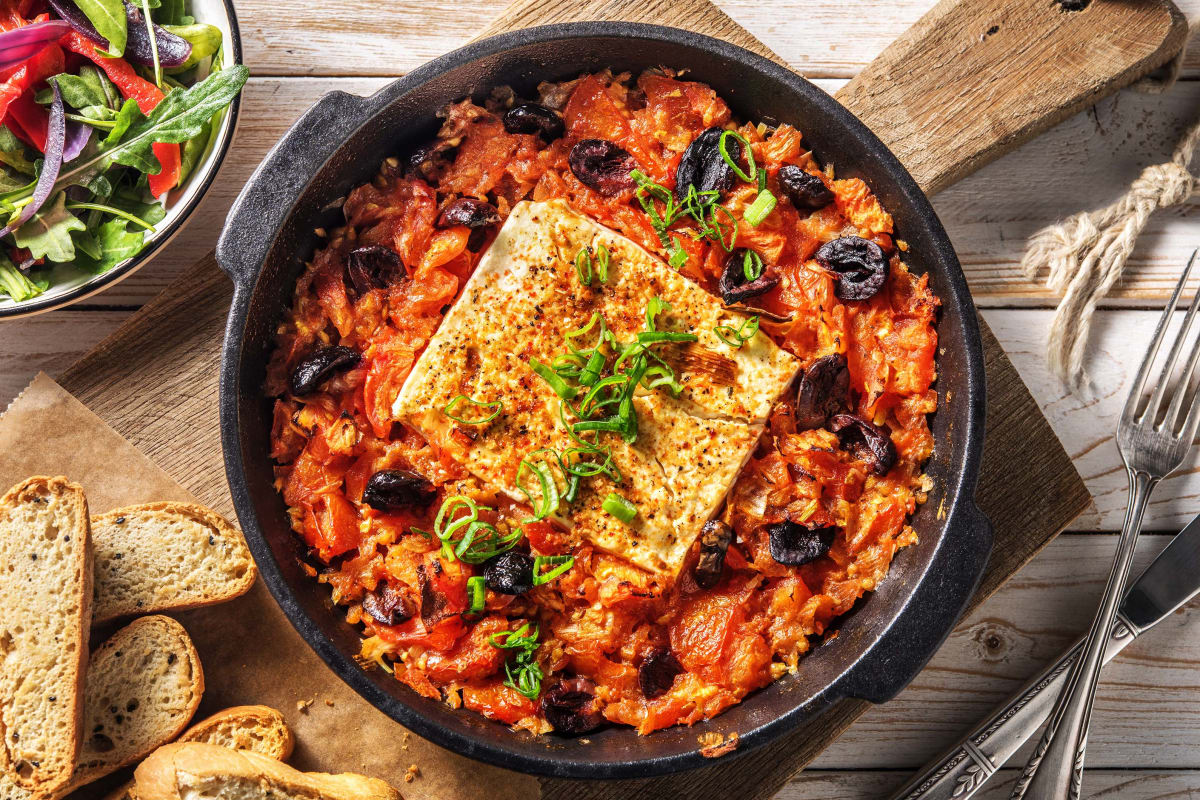 Gebackener Hirtenkäse an Tomatengemüse Rezept HelloFresh
