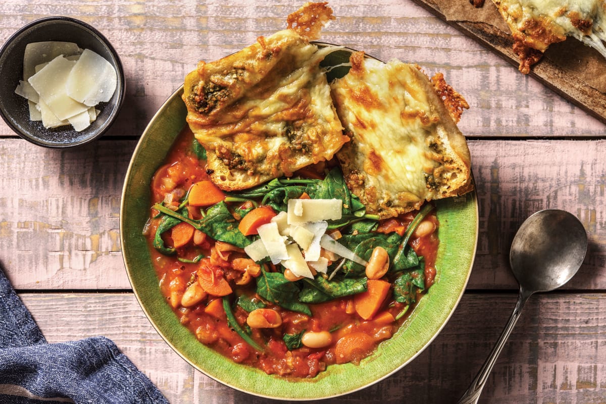 Tuscan Veggie Bean Soup