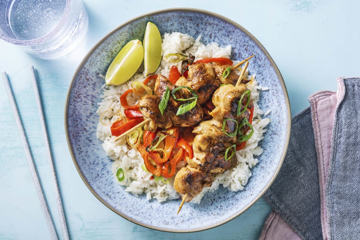 Asiatische Hähnchen-Spieße mit Honig