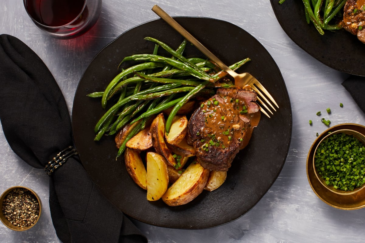 Beef Tenderloin Au Poivre