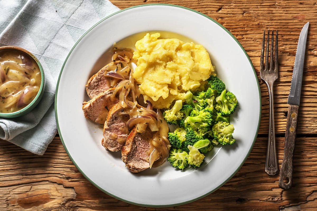 Schweinefilet mit Honig-Rosmarinsoße