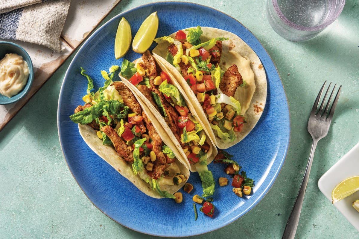 Speedy Caribbean Jerk Pork Tacos