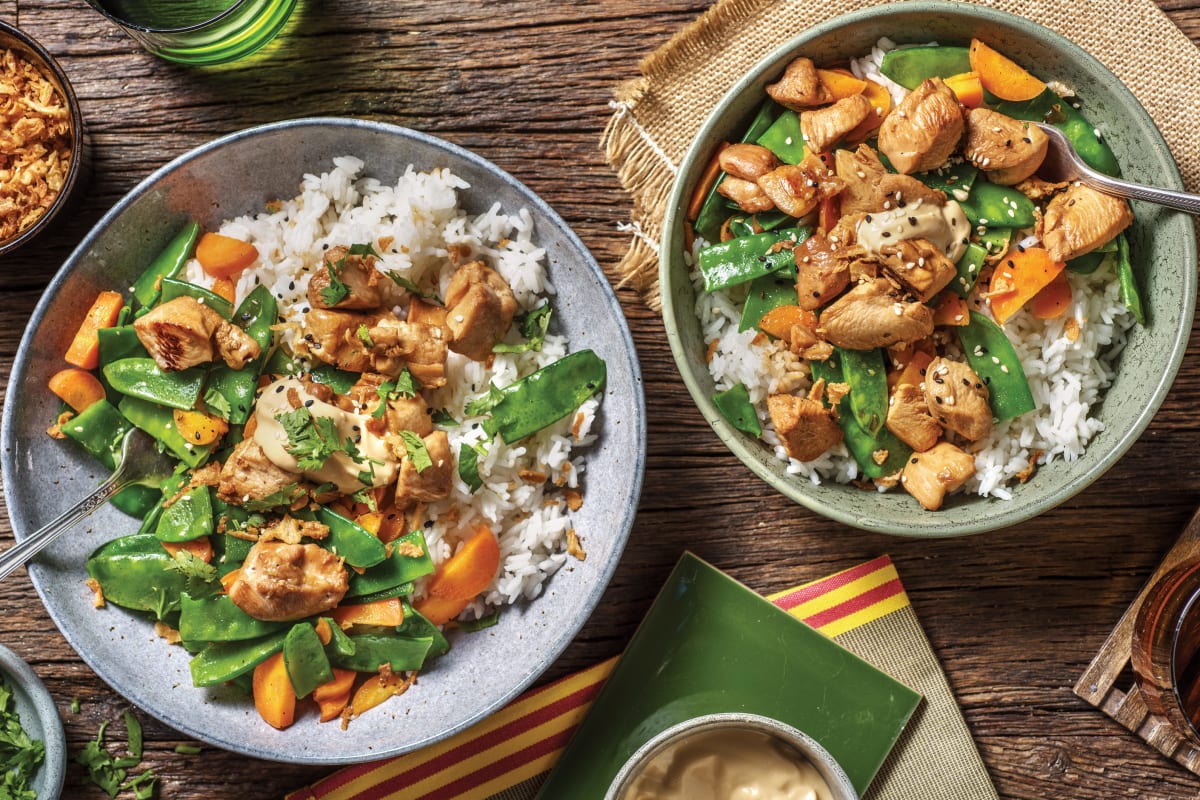 Teriyaki Chicken & Garlic Rice Bowl Recipe HelloFresh