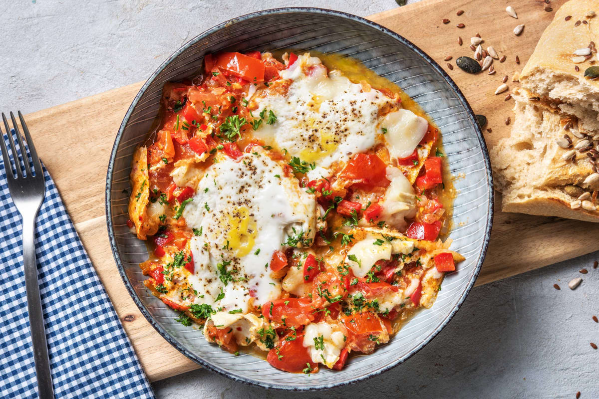 Chakchouka au fromage de chèvre