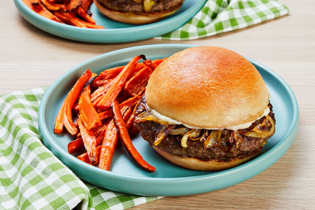 Caramelized Onion Burgers