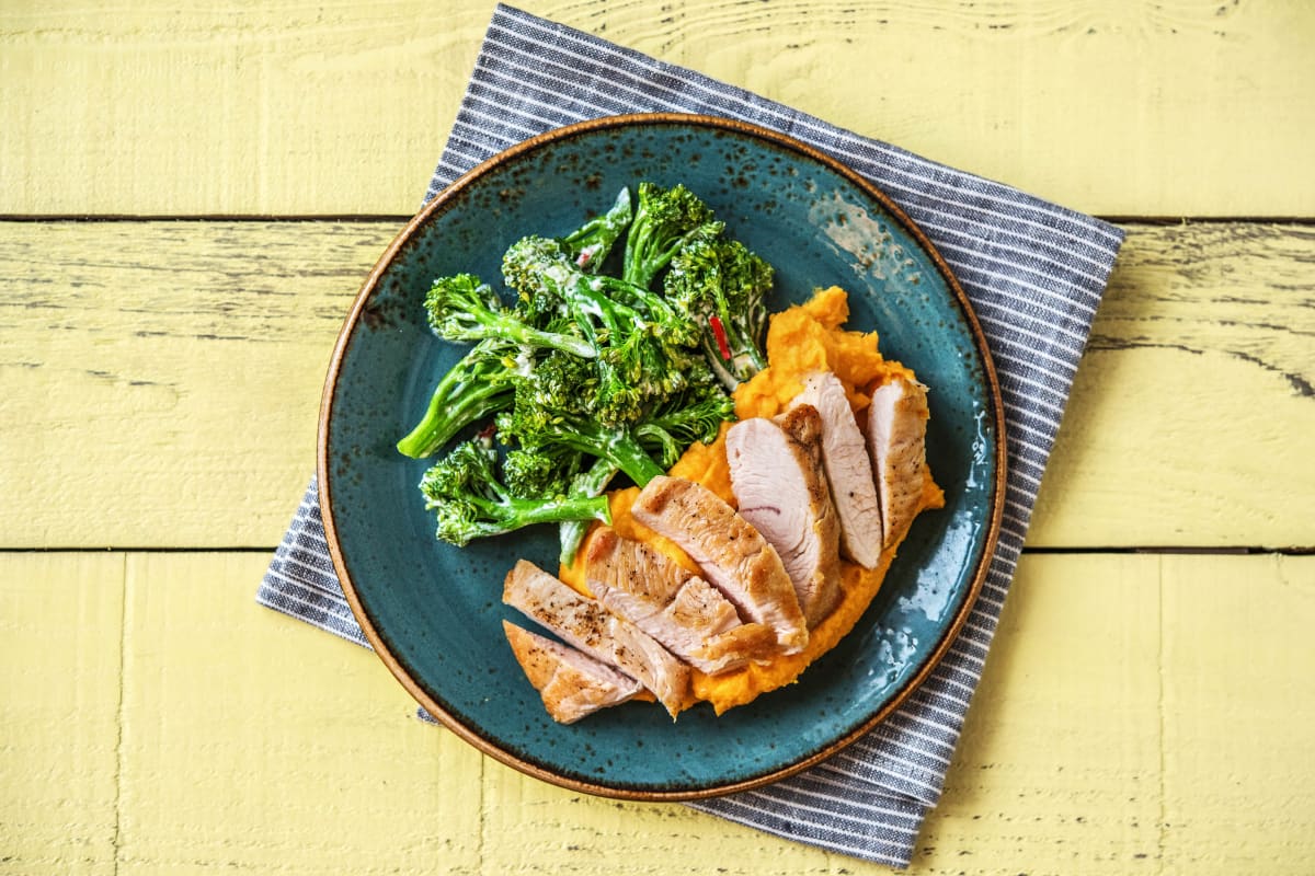 Pouletbrustfilets mit scharfen Broccolini