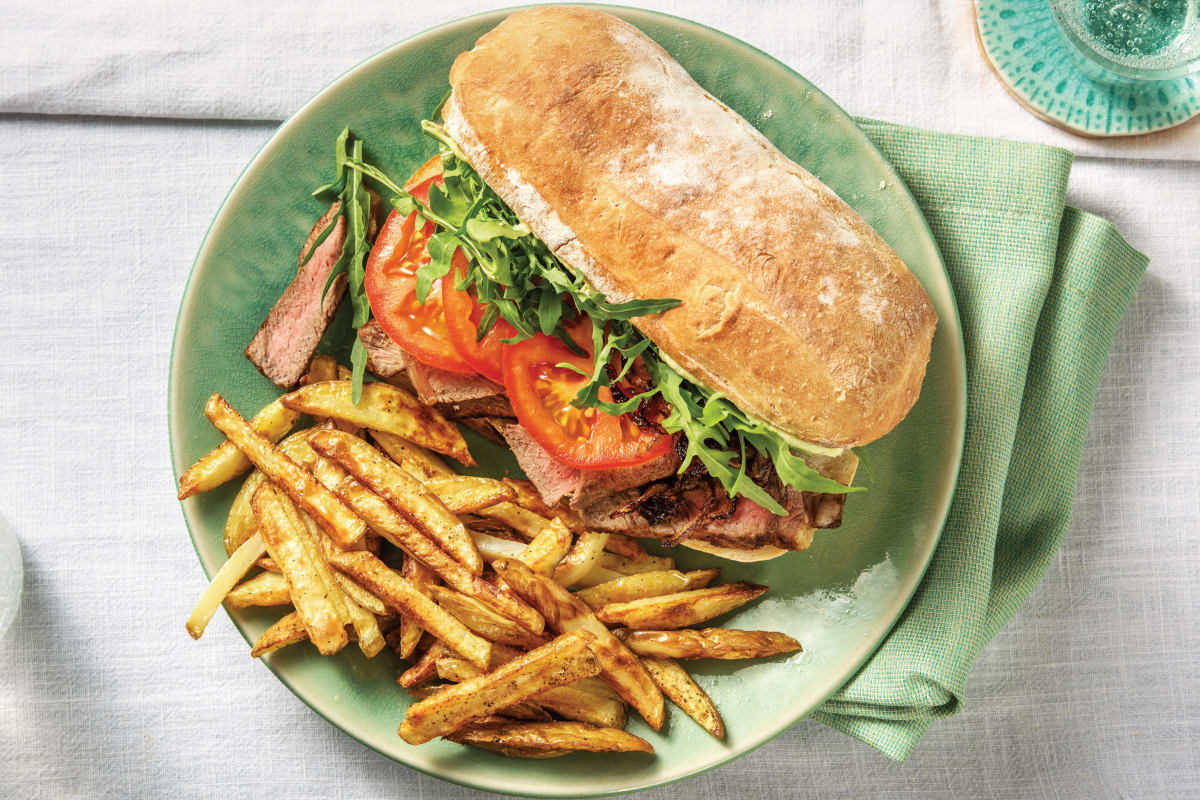 Seared Steak & Caramelised Onion Subs