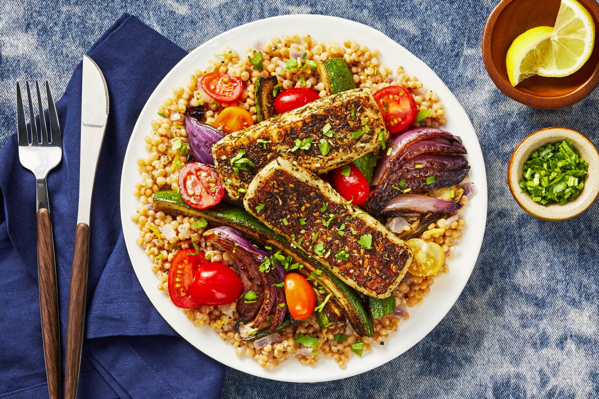 Za'atar-Crusted Grilling Cheese