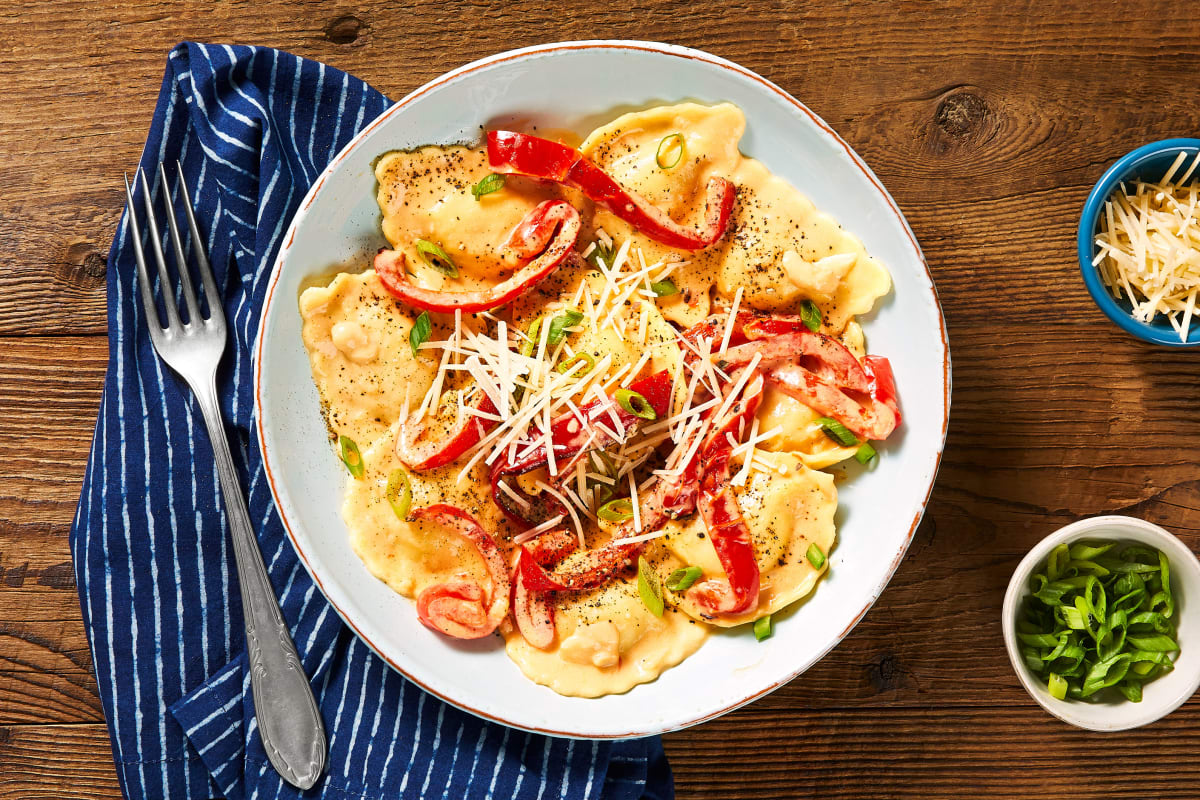 Garlicky Butternut Squash Agnolotti