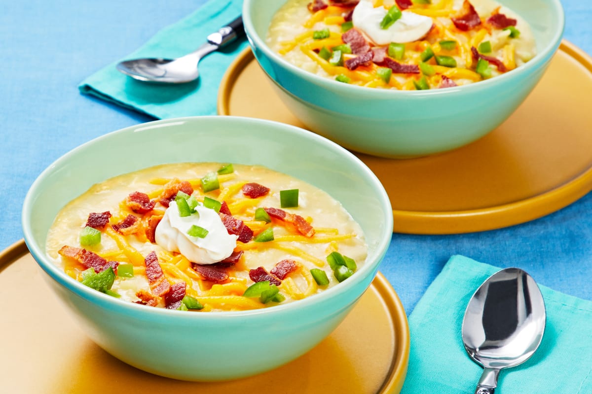 Loaded Baked Potato Soup - I Wash You Dry