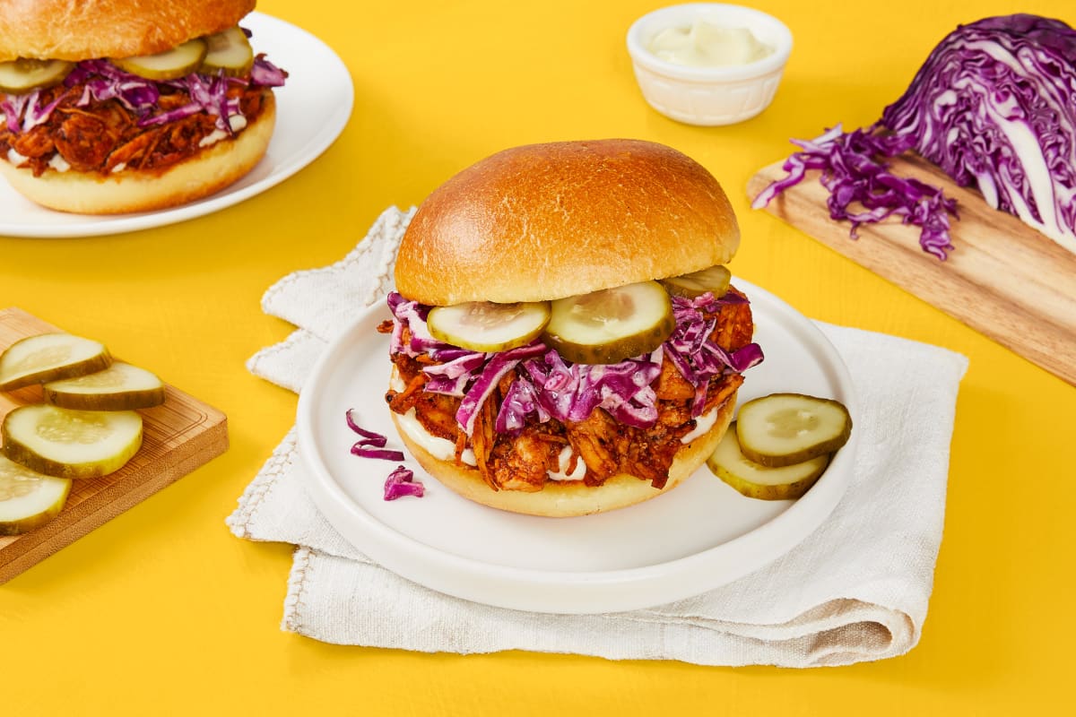 BBQ Pulled Chicken Sandwiches