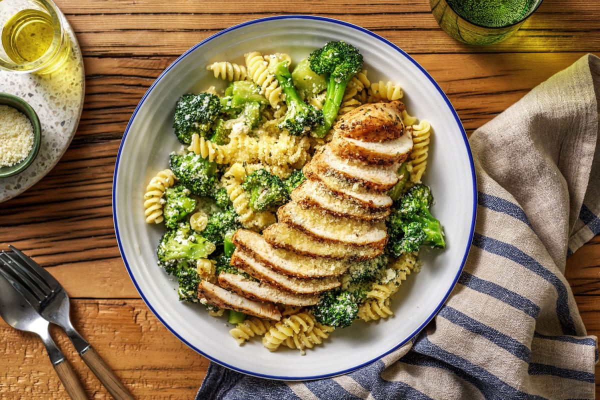 Fusilli au poulet et sauce à la ricotta