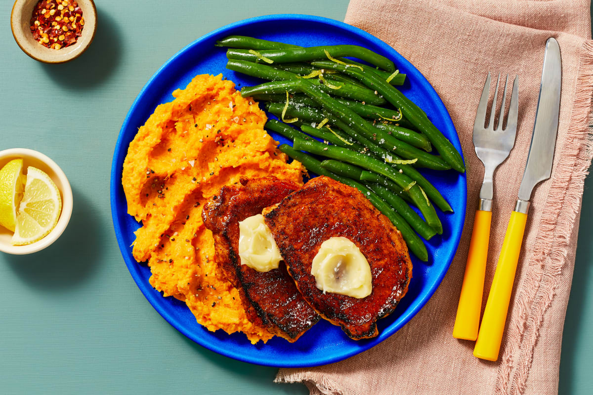 Honey Butter BBQ Pork Cutlets