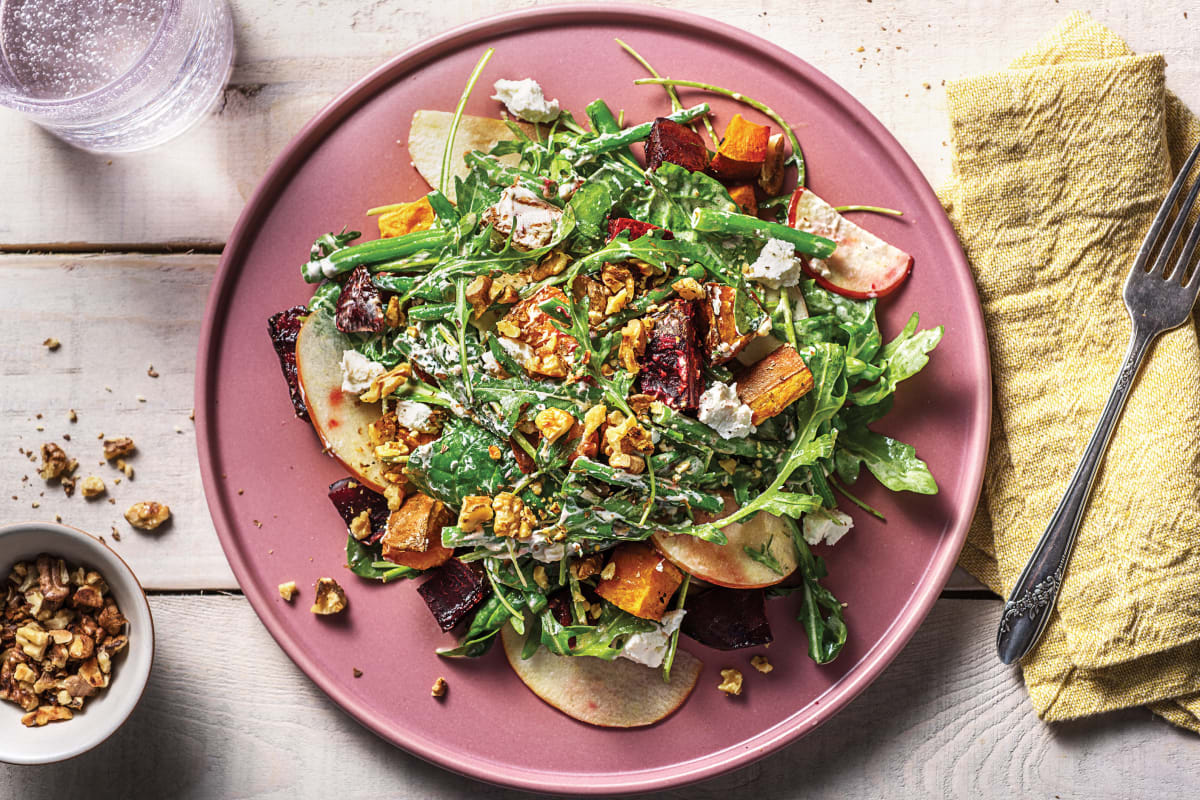 Roasted Beetroot & Goat Cheese Salad