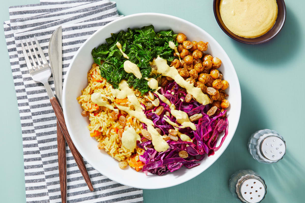 Curried Chickpea Bowls