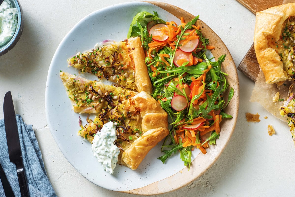 Lauchtarte mit Senf