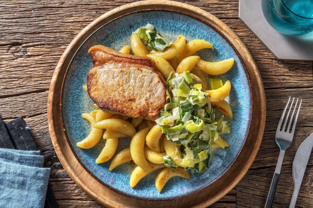 Würzig gebratene Schweinelachssteaks