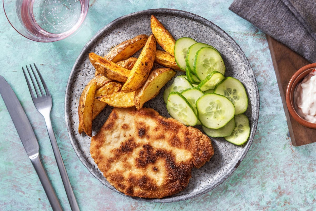 Schnitzel mit Ofenkartoffeln Rezept HelloFresh