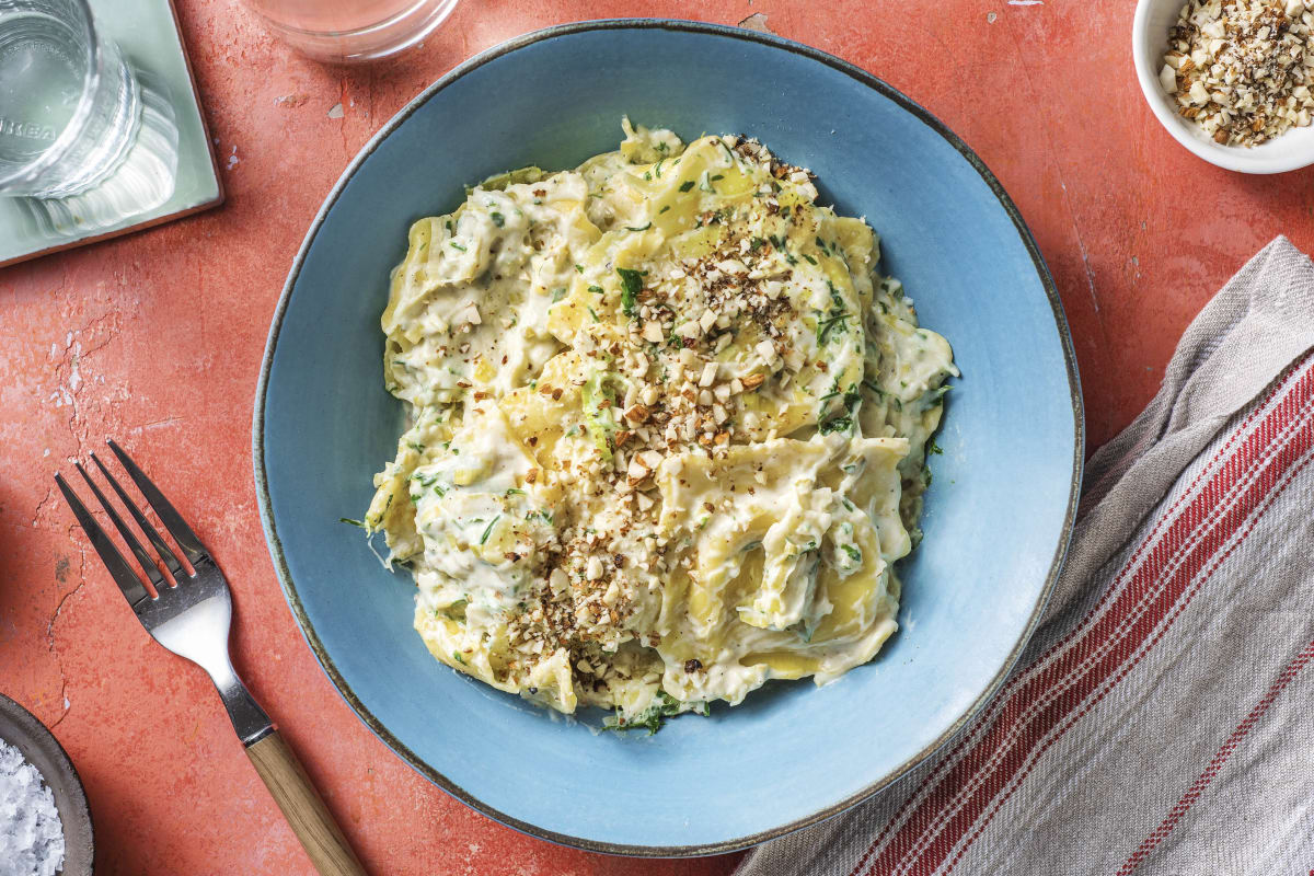 Maxi-Ravioli mit Steinpilzfüllung