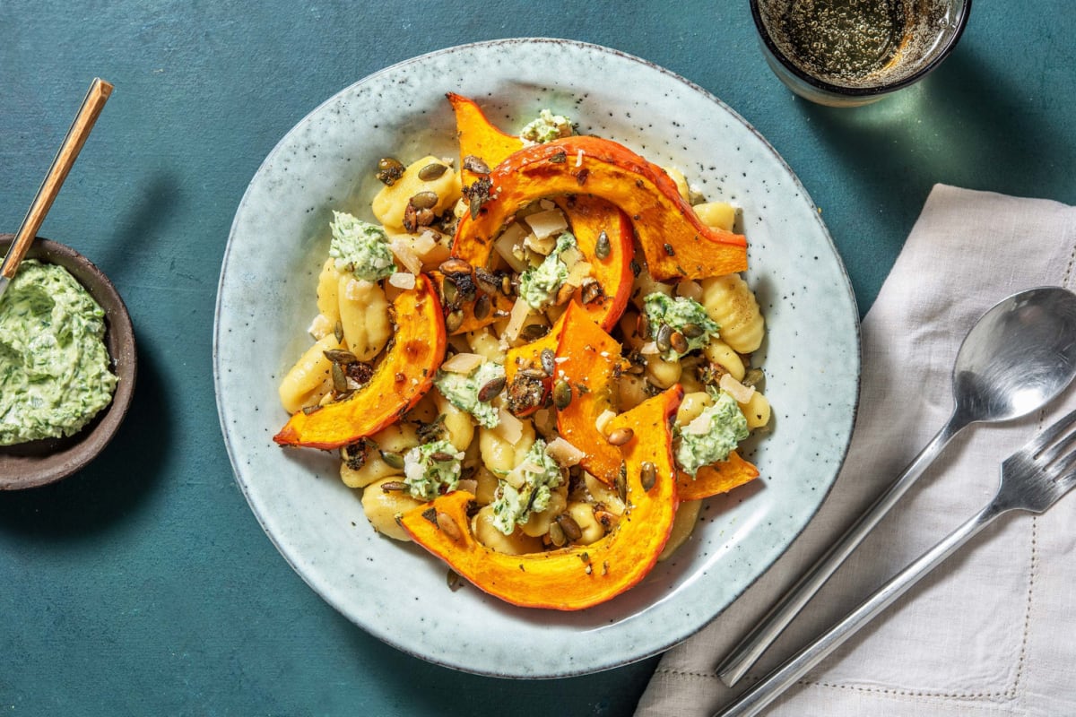 Gnocchi mit gebackenem Kürbis und Salbei Rezept | HelloFresh