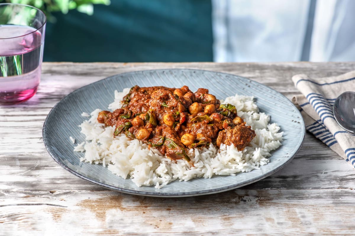 Curry indien doux à l'agneau