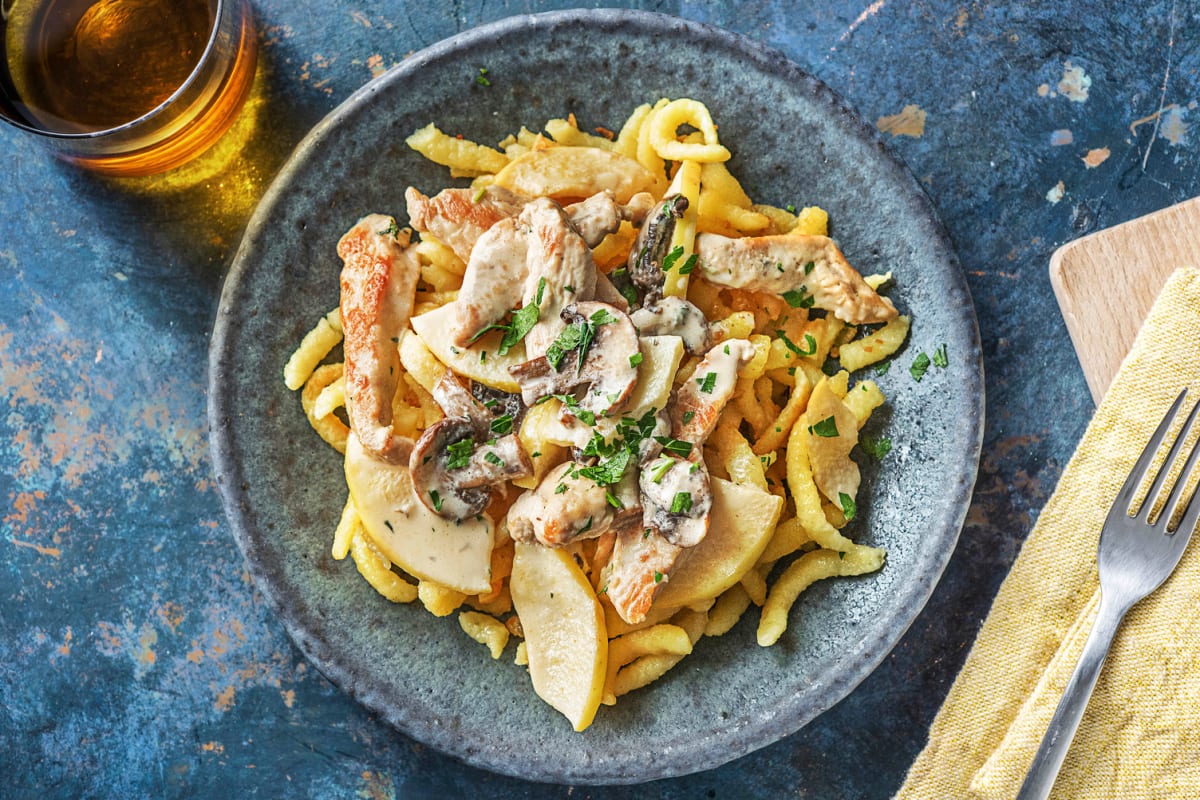 Hähnchengeschnetzeltes mit Spätzle