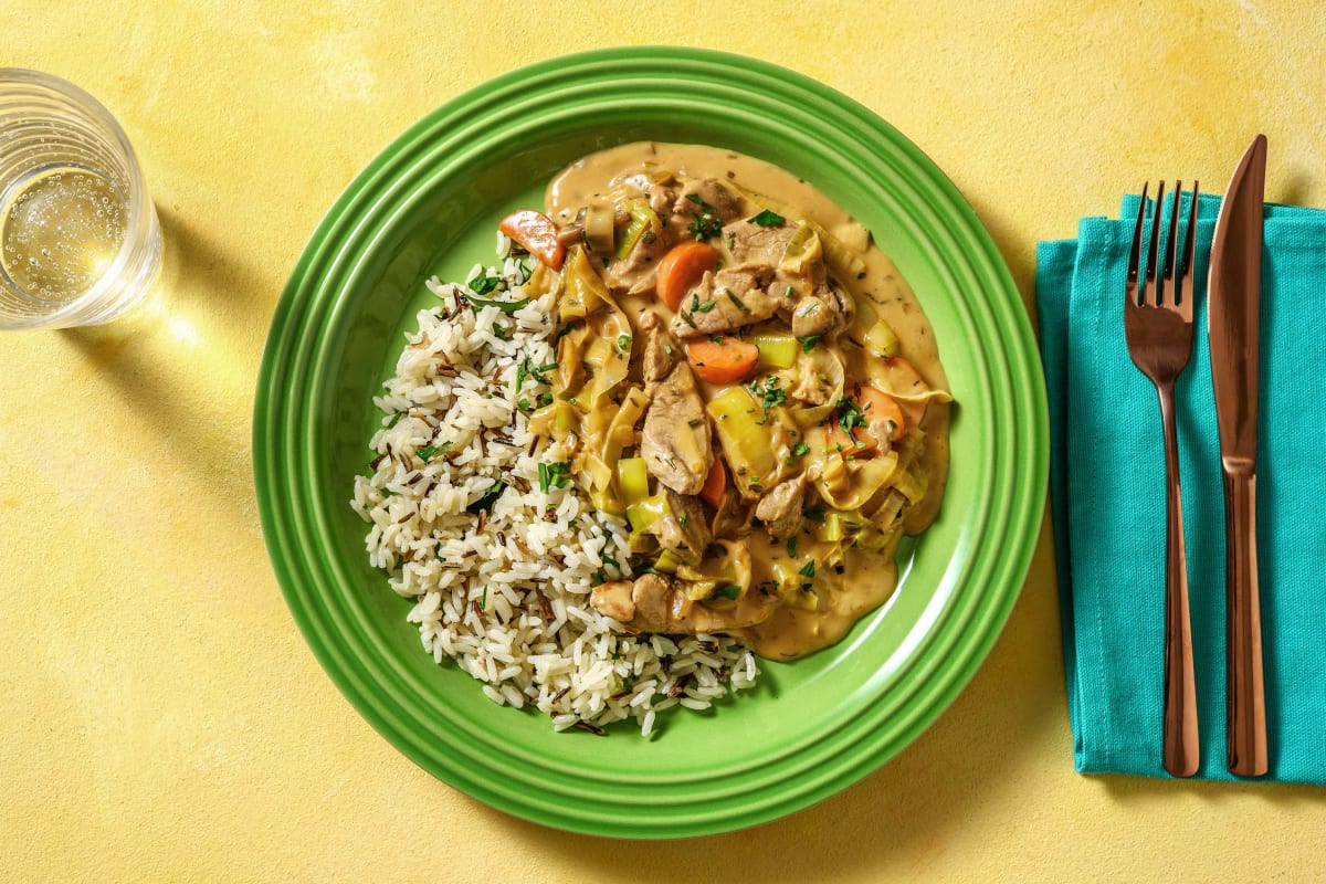 Stroganoff mit Schweinefiletspitzen