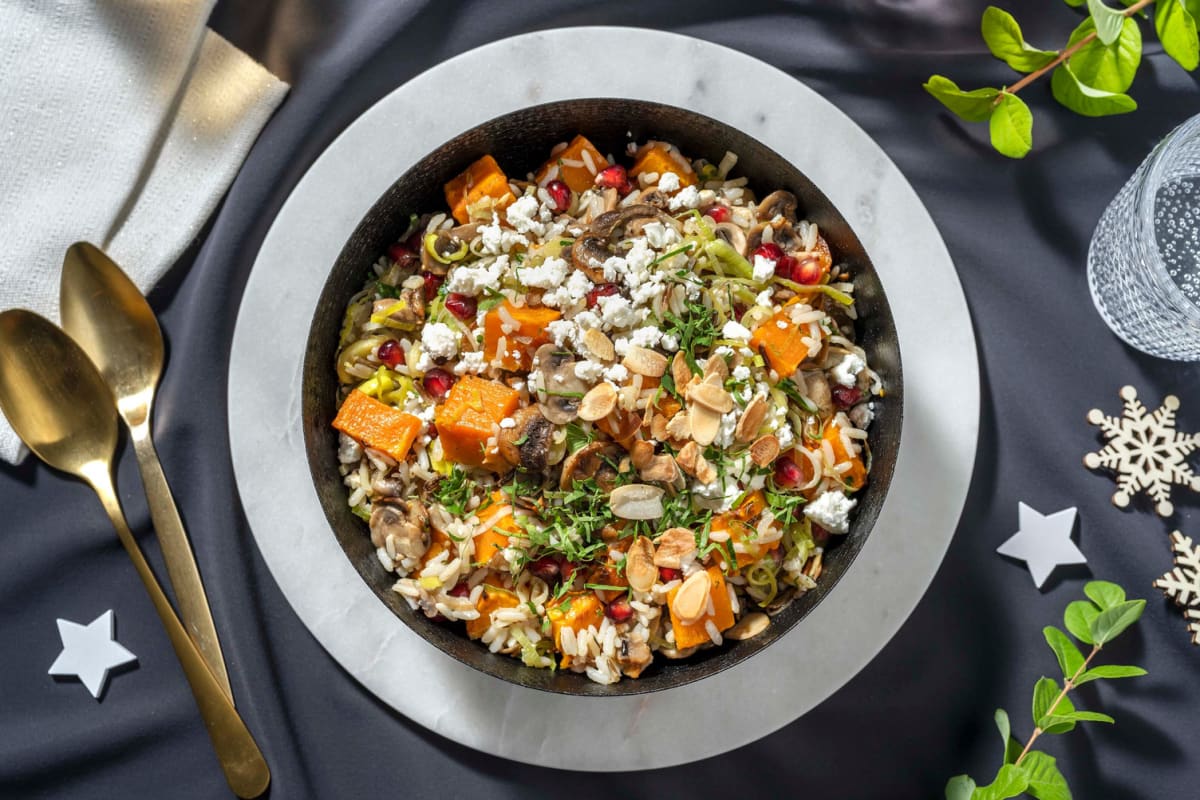 Roasted Butternut Squash and Wild Rice Medley