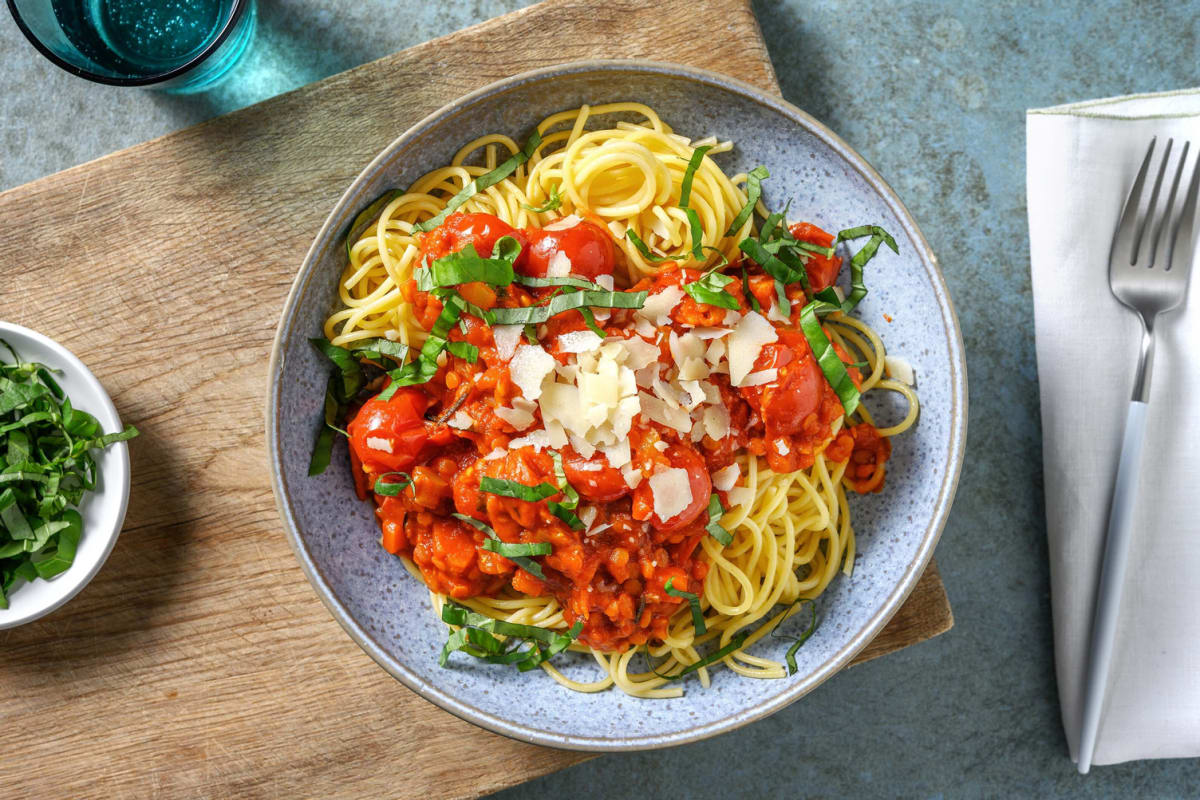 Vegetarische spaghetti bolognese