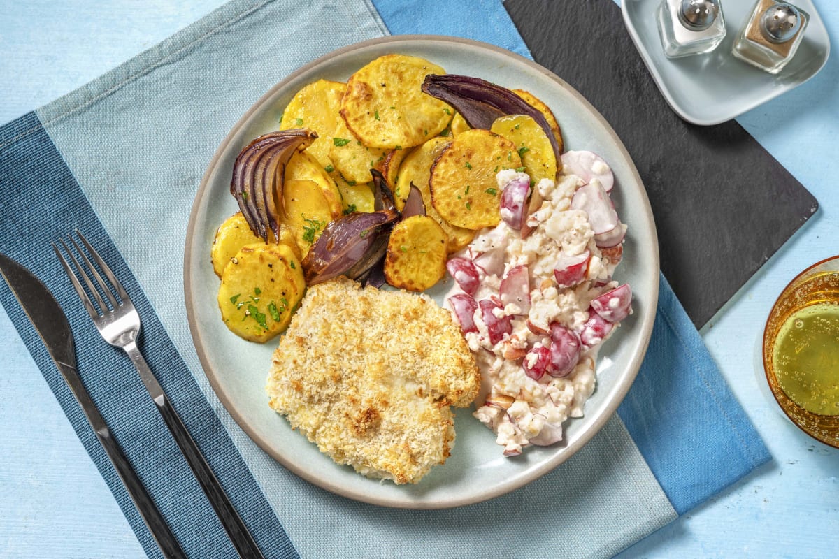 Backfisch mit Apfel-Radieschen-Salat