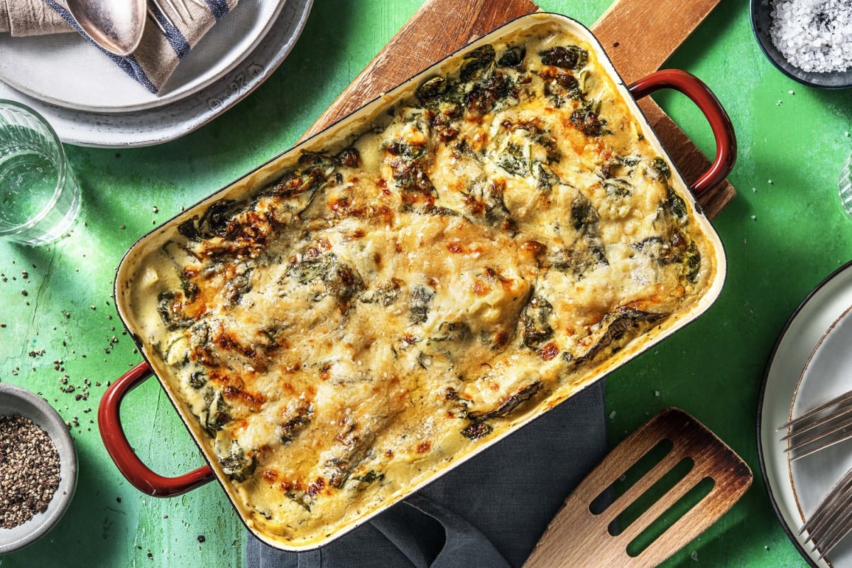 Lasagne fondante de légumes et sauce crémeuse maison