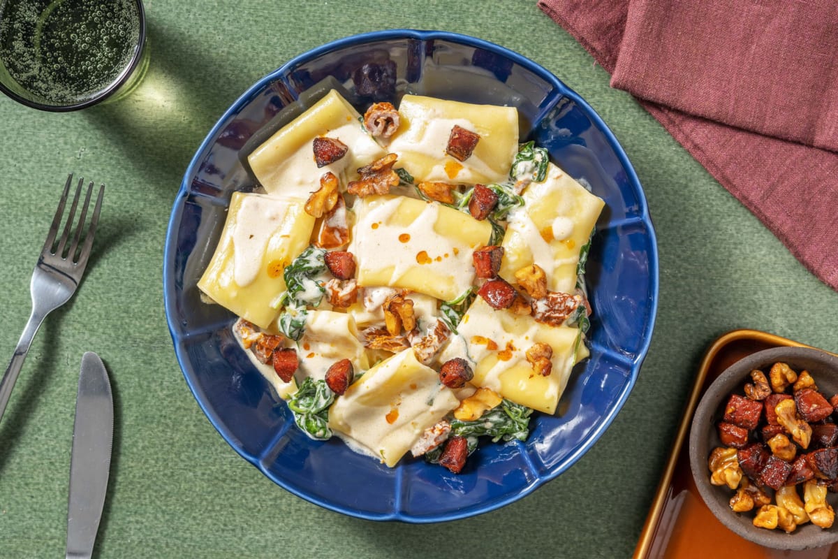 Schnelle Paccheri-Pasta mit Mascarpone