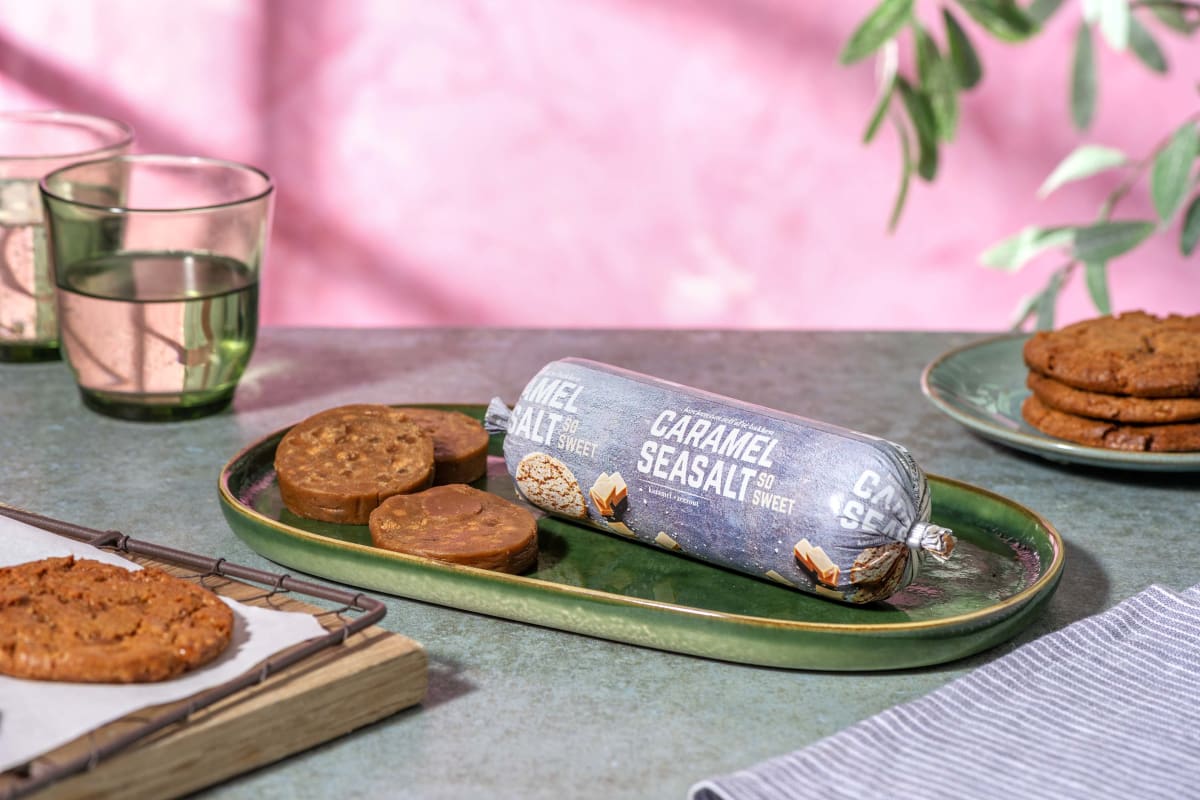 Pâte à cookies au caramel salé