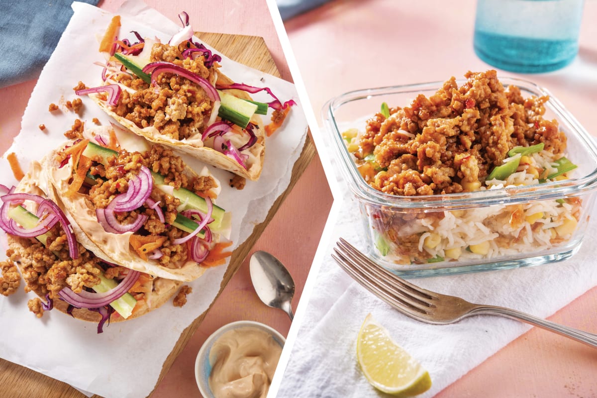 Thai-Spiced Pork Tacos with Slaw for Dinner