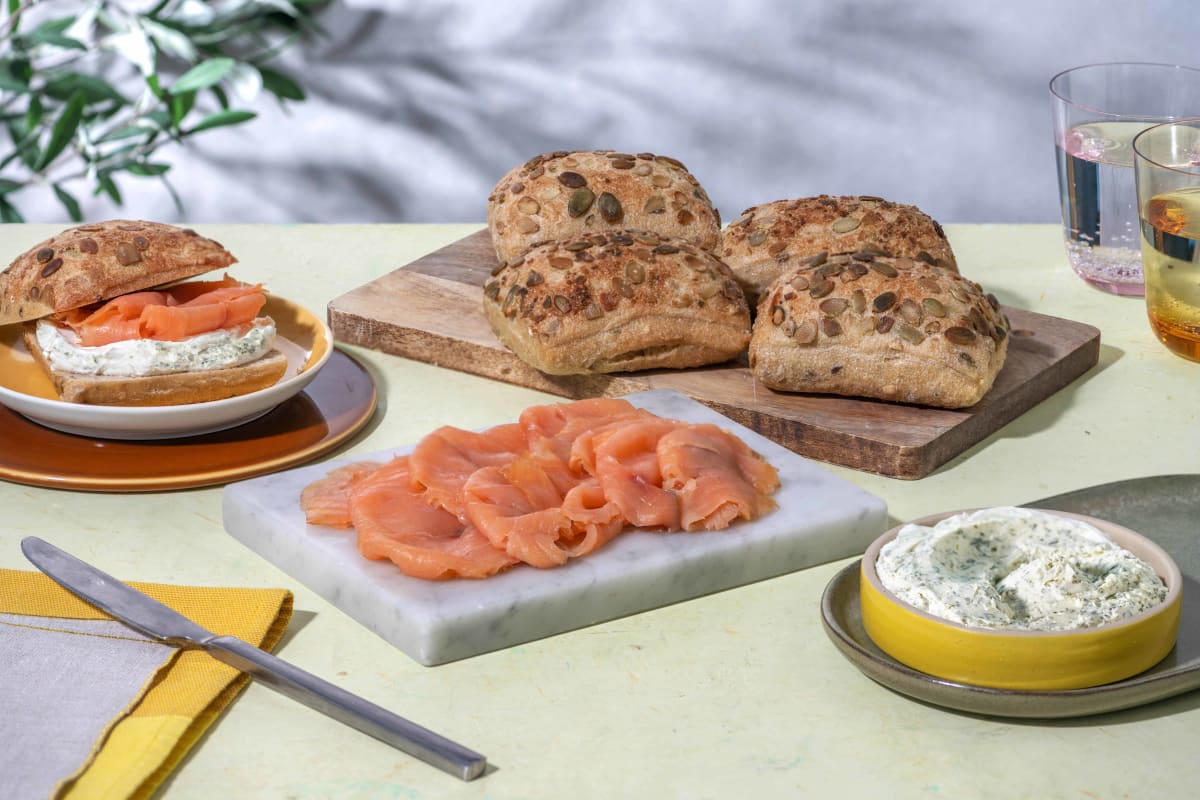 Tartine au saumon