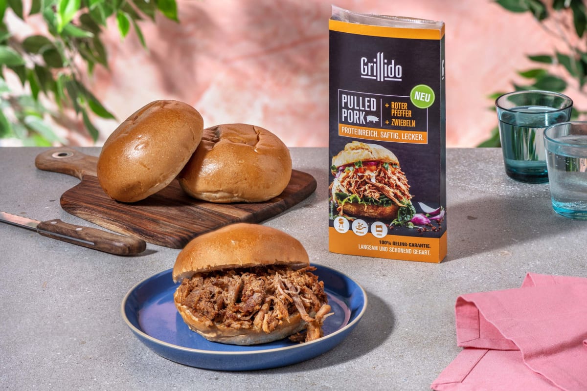 Burger-Paket mit Pulled Pork & Buns